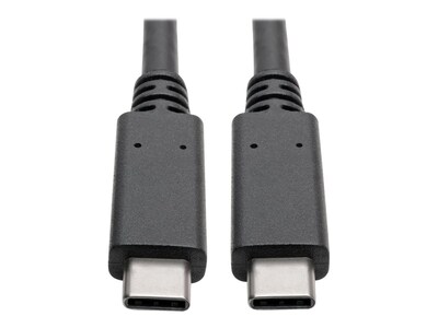 Tripp Lite USB 3.1 Gen 2 Type C M M (10 Gbps) Cable with 5A Rating, Black, 3ft, U420-003-G2-5A, 34247255, Cables