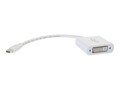 C2G Mini DisplayPort to DVI M F 4K Adapter, White, 8, 54319, 32026483, Adapters & Port Converters