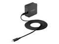StarTech.com USB C Wall Charger 60W PD with 6ft USB Type C Cable - USB IF Certified, WCH1CBK, 41381202, AC Power Adapters (external)