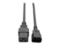 Eaton 15A 250V 14AWG C14 to C21 Heavy-Duty Power Cord, Black, 2ft, P037-002                      , 41910951, Power Cords