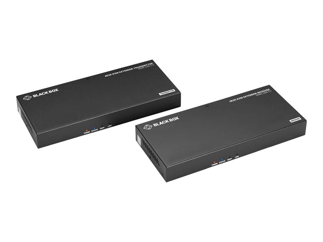 heerlijkheid samenzwering kopen Black Box 4K@60Hz, HDMI 1.4, USB 2.0, CAT5e 6 6A KVM Extender (ACU1700A)