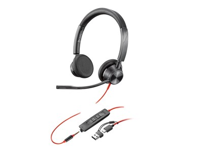 HP Poly BlackWire 3325 USB-C Headset, 8M3V4AA#ABA, 41742601, Headsets (w/ microphone)