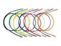 Panduit CAT6 28AWG UTP Copper Patch Cord, Blue, 7ft, UTP28SP7BU, 16677331, Cables