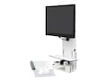 Ergotron StyleView Sit-Stand Vertical Lift, Patient Room, White, 61-080-062, 16746042, Wall Stations