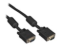 Black Box VGA M M Video Cable with Ferrite Core, Black, 10ft, EVNPS06B-0010-MM, 32992331, Cables