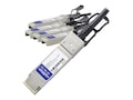 AddOn HP Compatible 40GBase-CU QSFP+ to 4xSFP+ Passive Twinax Direct Attach Cable, 1m, TAA, JG329A-AO, 37973172, Cables AddOn HP Compatible 40GBase-CU QSFP+ to 4xSFP+ Passive Twinax Direct Attach Cable, 1m, TAA, JG329A-AO, 37973172, Cables