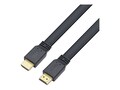 4Xem Flat HDMI M M Cable, Black, 6ft, 4XHDMIFLAT6FT, 16921613, Cables