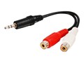C2G Stereo Y-Cable, 3.5mm (M) to RCA (F), 6in, 40422, 9951996, Cables C2G Stereo Y-Cable, 3.5mm (M) to RCA (F), 6in, 40422, 9951996, Cables