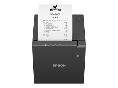 Epson TM-m30III Ethernet Bluetooth WiFi USB-B C Thermal Receipt Printer w  Autocutter - Black, C31CK50022                    , 41805667, Printers - POS Receipt