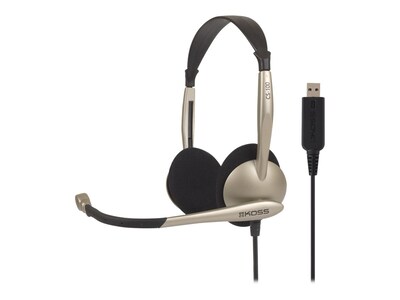 Koss CS100 USB Communication Headset with Mic, CS100 USB, 15663501, Headsets (w/ microphone)