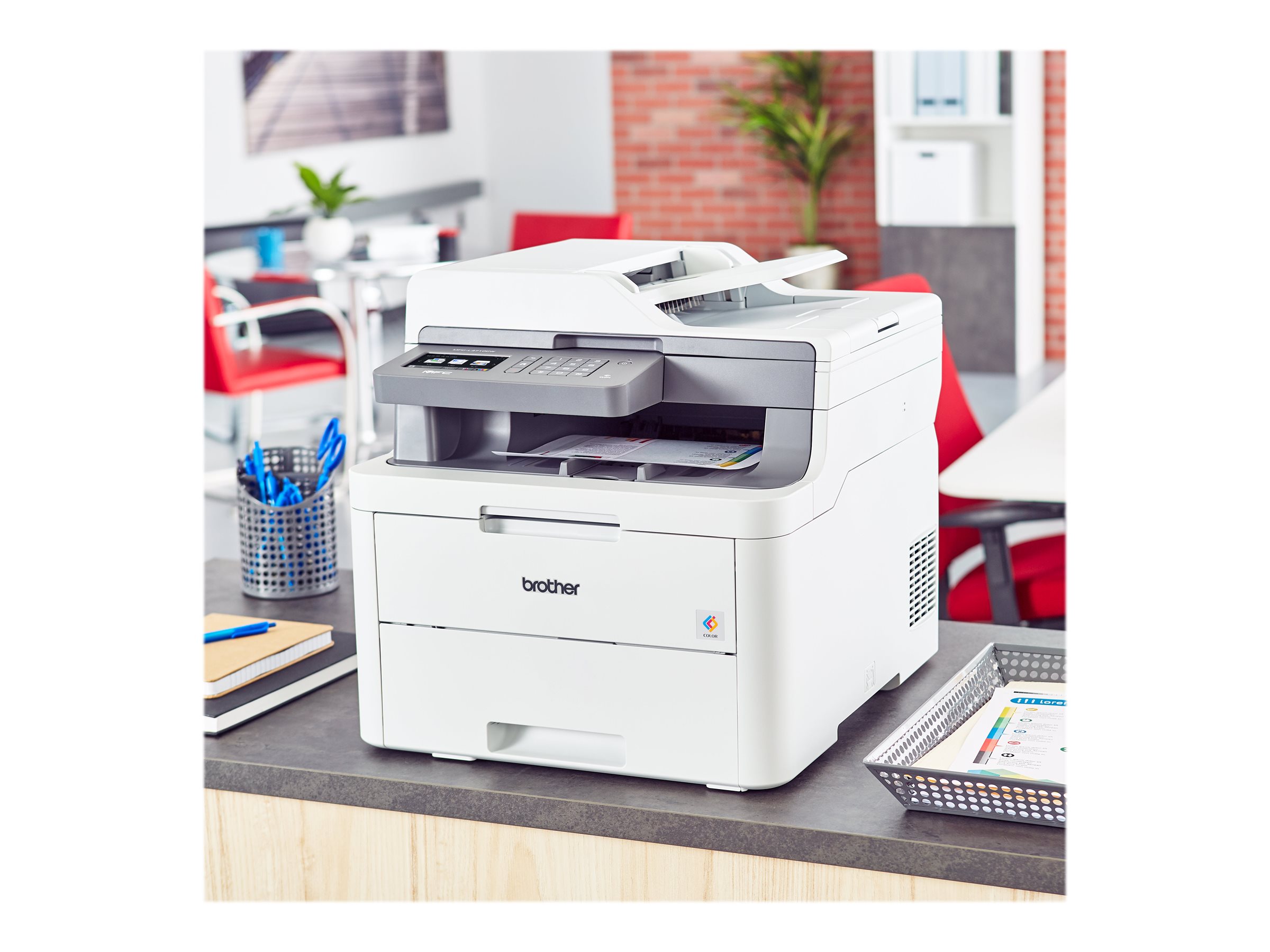 Brother MFC-L3710CW Compact Digital Color All-in-One Printer Providing  Laser Quality Results with Wireless 