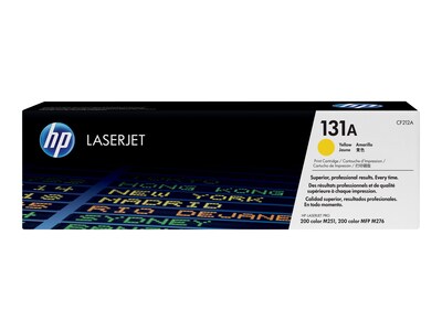 HP 131A (CF212A) Yellow Original LaserJet Toner Cartridge, CF212A, 14524147, Toner and Imaging Components - OEM