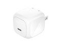 Belkin 45W Portable Cubic USB-C Wall Charger Power Adapter w  Foldable Prongs - White, WCA013DQWH, 41975020, Battery Chargers