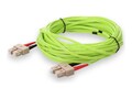 AddOn SC (Male) to SC (Male) OM5 Duplex Fiber OFNR (Riser-Rated) Patch Cable, Lime Green, 15m, ADD-SC-SC-15M5OM5, 38047200, Cables AddOn SC (Male) to SC (Male) OM5 Duplex Fiber OFNR (Riser-Rated) Patch Cable, Lime Green, 15m, ADD-SC-SC-15M5OM5, 38047200, Cables