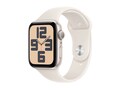 Apple Watch SE GPS 40mm Starlight Aluminum Case with Starlight Sport Band - M L, MXEG3LL/A                     , 41838516, Wearable Technology - Apple Watch Series 6-7