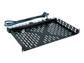 L-Com 1SP Vented Utility Shelf , U1V, 37010181, Rack Mount Accessories
