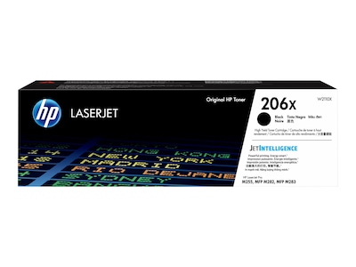 HP 206X (W2110X) High Yield Black Original LaserJet Toner Cartridge, W2110X, 38205626, Toner and Imaging Components - OEM HP 206X (W2110X) High Yield Black Original LaserJet Toner Cartridge, W2110X, 38205626, Toner and Imaging Components - OEM