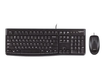 Logitech Desktop MK120 Slim Keyboard Mouse Combo, USB, Black, 920-002565, 11445110, Keyboard/Mouse Combinations