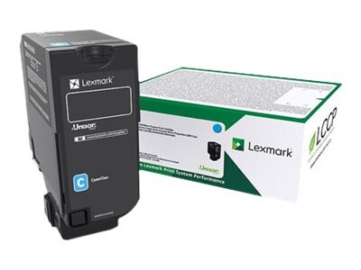 Lexmark Cyan High Yield Return Program Toner Cartridge for CX725 Series, 84C1HC0, 31439681, Toner and Imaging Components - OEM