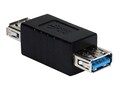 QVS USB 3.0 3.1 SuperSpeed Type A F F Gender Changer Coupler, CC2228B-FF, 33928374, Cable Accessories