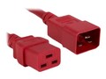 ENET C19 to C20 Power Extension Cord, Red, 6ft, C19C20-RD-6F-ENC, 33109934, Power Cords