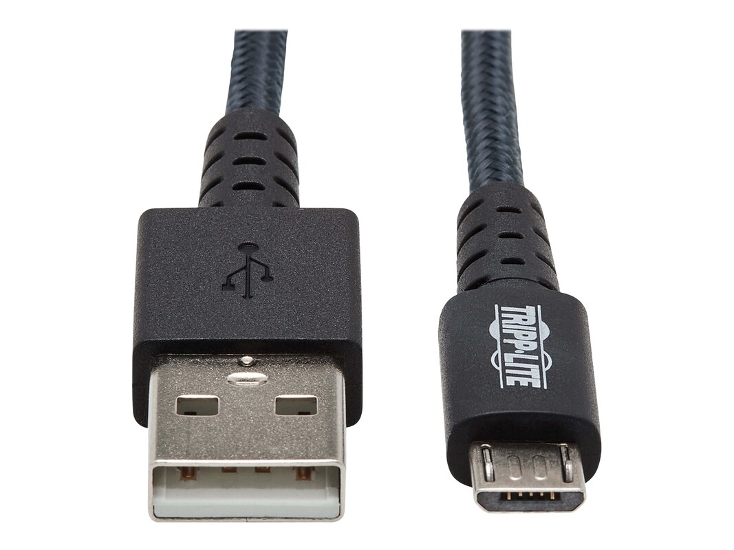 hoekpunt Vervormen Somatische cel Tripp Lite Heavy-Duty USB 2.0 Type A to USB Micro-B MM Cable  (U050-010-GY-MAX)