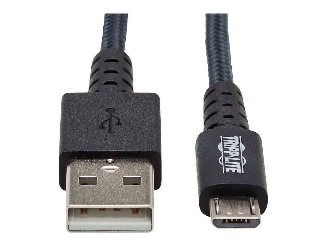 bellen Wat is er mis Beschrijven Tripp Lite Heavy-Duty USB 2.0 Type A to USB Micro-B MM Cable  (U050-010-GY-MAX)