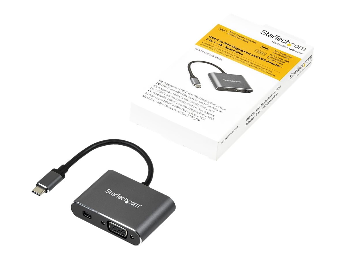 Buy StarTech.com USB-C to 4K 60Hz Mini DisplayPort or 1080p VGA at  Connection Public Sector Solutions