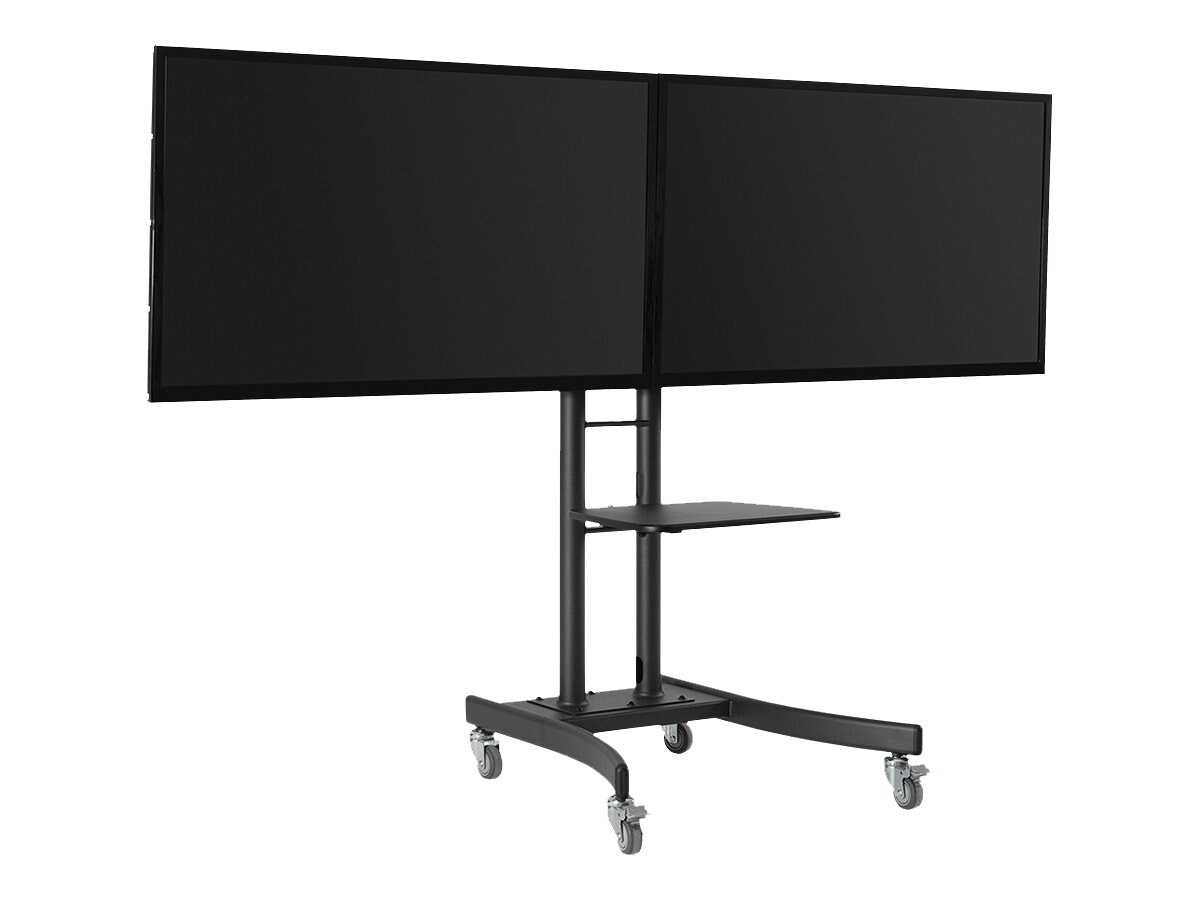 Atdec Telehook Floor Dual TV Cart for Displays up to 60" (THTVCD)