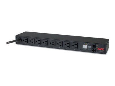 APC PDU Metered 1U Rackmount 15A 100 120V (8) 5-15 Receptacles, AP7800B, 33558836, Power Distribution Units
