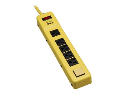 Tripp Lite Power It Safety Power Strip (6) Outlet OSHA Yellow 6ft. Cord, TLM626NS, 8033851, Power Strips