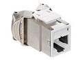 Leviton Atlas-X1 Cat 6 Shielded QuickPort Jack, White, 61SJK-RW6, 41381500, Premise Wiring Equipment Leviton Atlas-X1 Cat 6 Shielded QuickPort Jack, White, 61SJK-RW6, 41381500, Premise Wiring Equipment