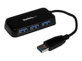 StarTech.com 4 Port 5Gbps USB 3.0 USB-A Bus Powered Hub, Mini USB Replicator, ST4300MINU3B, 15935520, USB & Firewire Hubs