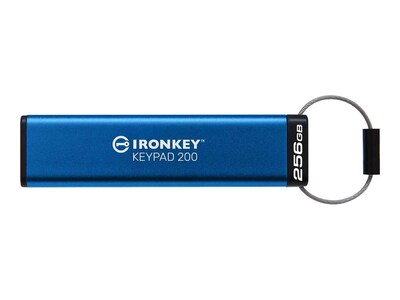 Kingston 256GB IronKey Keypad 200 Hardware-encrypted FIPS 140-3 Level 3 USB Flash Drive, IKKP200/256GB, 41706541, Flash Drives Kingston 256GB IronKey Keypad 200 Hardware-encrypted FIPS 140-3 Level 3 USB Flash Drive, IKKP200/256GB, 41706541, Flash Drives