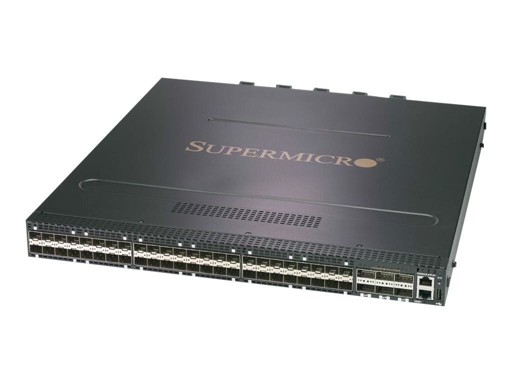 Supermicro 25GbE 100GbE Top of Rack Switch, 48x10G 25G SFP+ (SSEF3548SR)