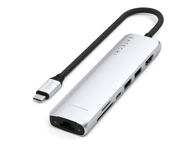 Satechi 7-in-1 USB-C Slim Multi-Port Dock, ST-P7SS , 41806533, Docking Stations & Port Replicators Satechi 7-in-1 USB-C Slim Multi-Port Dock, ST-P7SS , 41806533, Docking Stations & Port Replicators