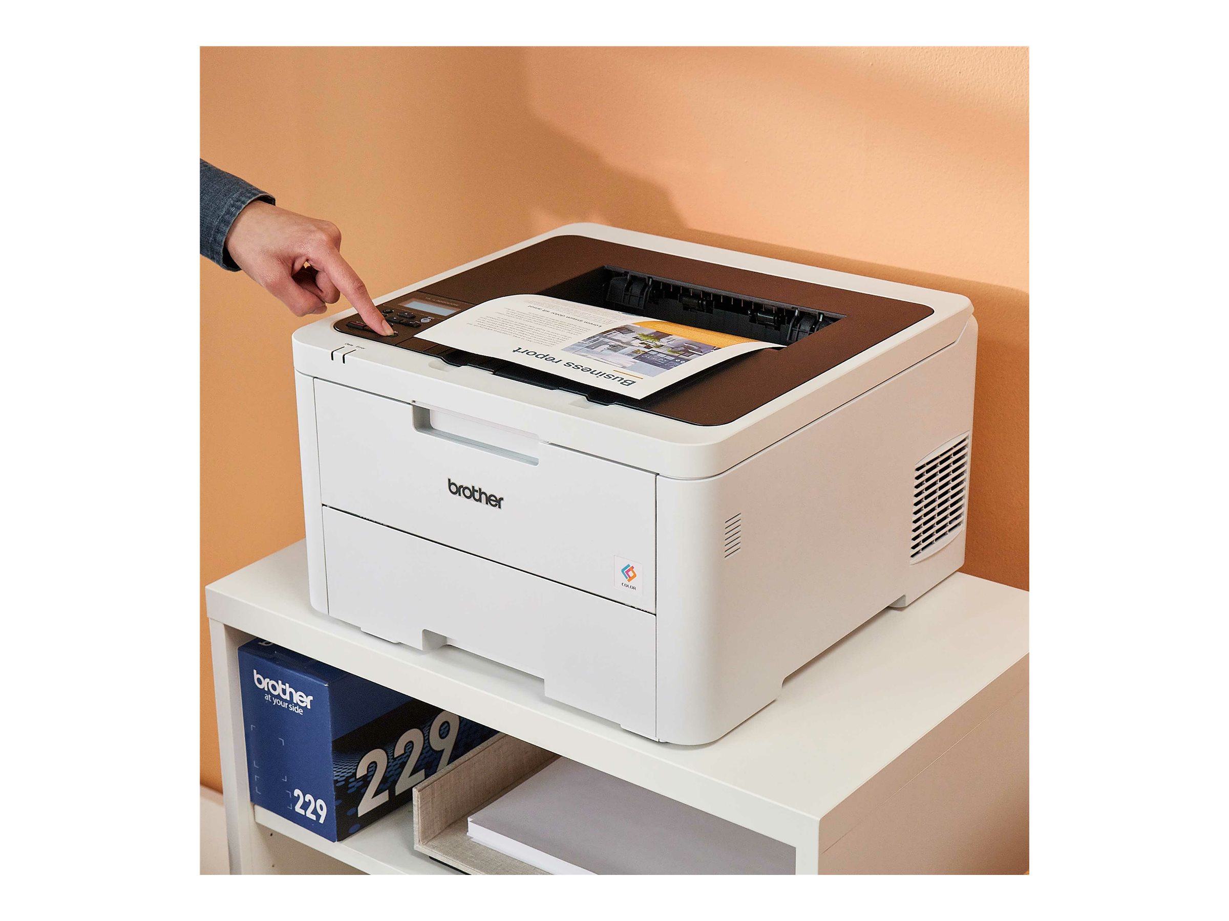  Brother HL-L3220CDW Wireless Compact Digital Color Printer with  Laser Quality Output, Duplex and Mobile Device Printing