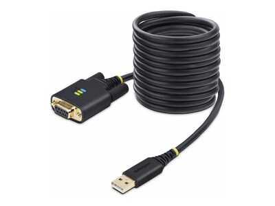 StarTech.com USB Type A to DB9 RS-232 Null Modem Serial Adapter Cable w  Interchangeable Screws Nuts, 10ft, 1P10FFCN-USB-SERIAL, 41760390, Cables