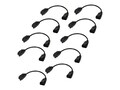 StarTech.com IEC C14 to NEMA 5-15R 10A 125V Power Extension Cord, 1ft, 10-Pack, PAC10010PK, 41044467, Power Cords