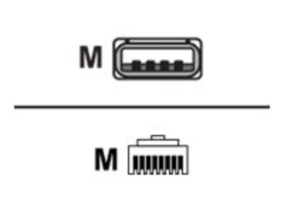 VeriFone Non-Powered USB Cable, RJ-45, CBL132-002-01-A, 15538479, Cables