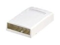 Panduit 1PK SURFACE MNT BOX 4PORT WHT, CBX4WH-AY, 41587170, Premise Wiring Equipment