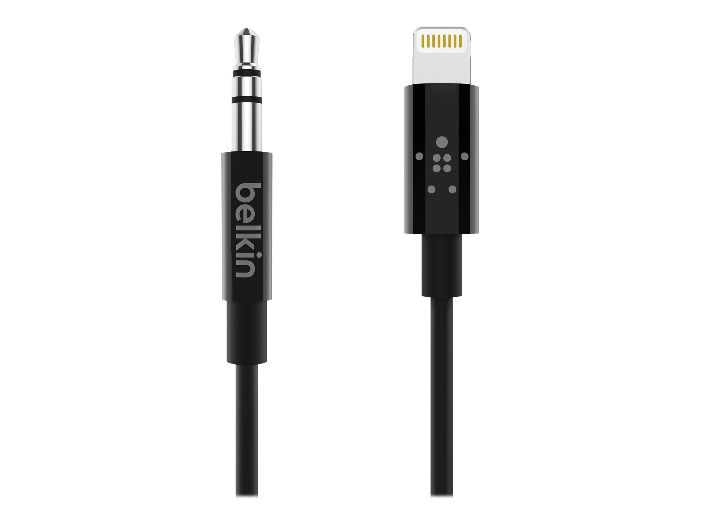 Belkin 3.5 mm Audio Cable With Lightning Connector, Black