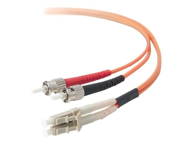 Belkin　LC-ST,　Multimode,　62.5　Duplex　Fiber　Optic　125,　Cable,　15m　(F2F202L0-　15M)