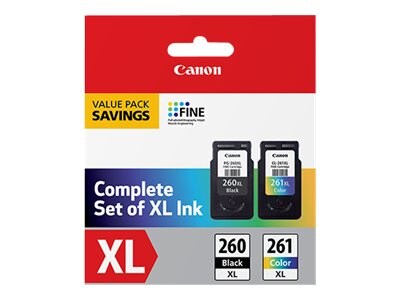 Canon PG-260 XL CLI-261 XL Black Color Value Pack, 3706C005, 37977000, Ink Cartridges & Ink Refill Kits - OEM Canon PG-260 XL CLI-261 XL Black Color Value Pack, 3706C005, 37977000, Ink Cartridges & Ink Refill Kits - OEM