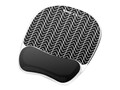 Fellowes Photo Gel Mouse Pad Wrist Rest w  Microban, Black Chevron, 9549901, 33602121, Ergonomic Products