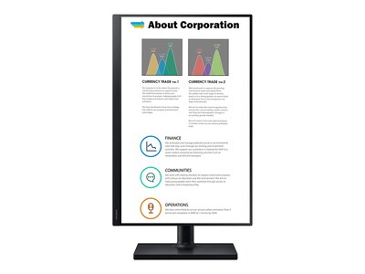 Samsung 24 FT45 LED-LCD Monitor, F24T454GYN, 41303558, Monitors