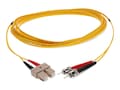 AddOn SC (Male) to ST (Male) OM1 Duplex Fiber OFNR (Riser-Rated) Patch Cable, Yellow, 5m, ADD-ST-SC-5M6MMF-YW, 37727220, Cables AddOn SC (Male) to ST (Male) OM1 Duplex Fiber OFNR (Riser-Rated) Patch Cable, Yellow, 5m, ADD-ST-SC-5M6MMF-YW, 37727220, Cables