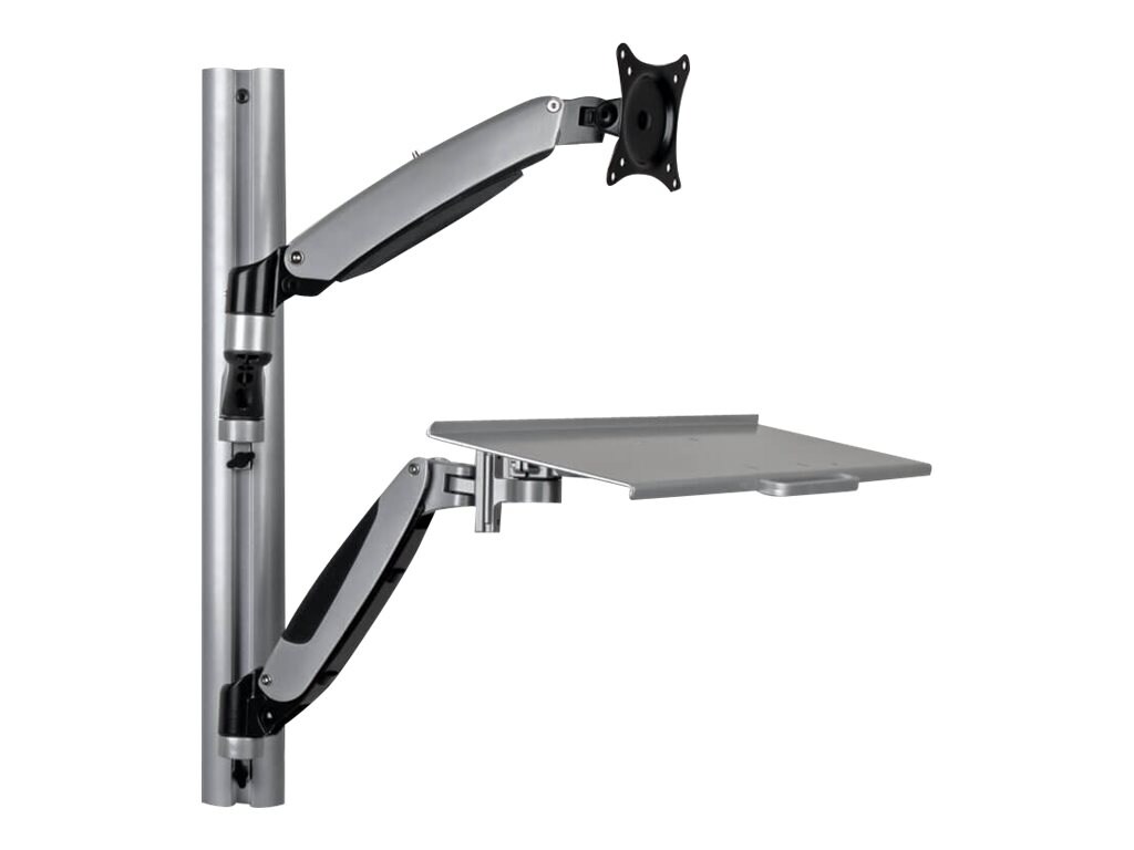 sit stand wall mount workstation