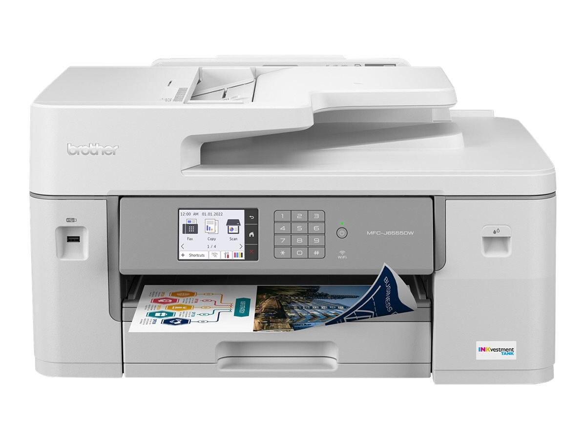Brother MFCJ6555DW INKvestment Tank Color Inkjet AllInOne (MFCJ6555DW)