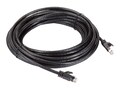 Black Box CAT6A 500MHZ UTP PVC Snagless Patch Cable, Black, 25ft, CAT6APC-025-BK, 38350073, Cables